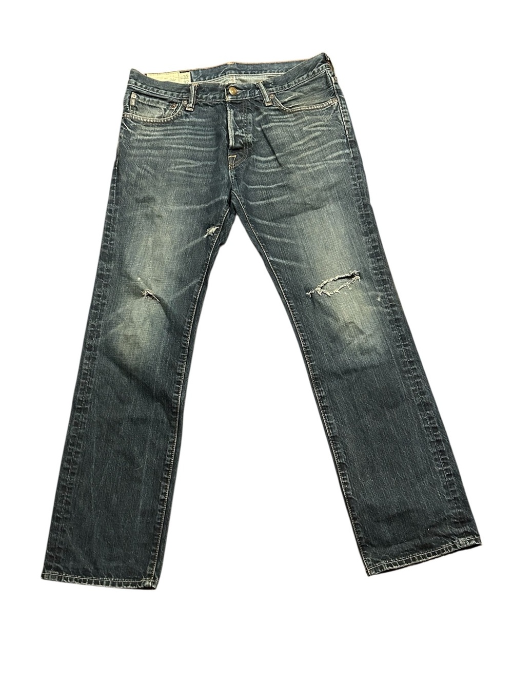 Vintage Abercrombie & Fitch Remsen Jeans 32x32 Distressed Low Rise Slim Straight